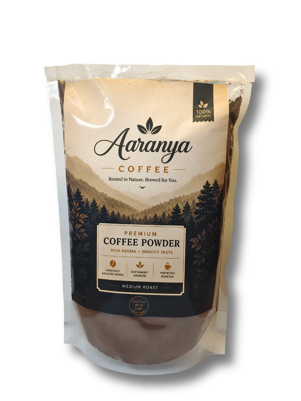 Aaranya Premium Coffee Powder – Medium Roast | 100% Pure Coffee 