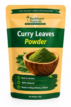 Banbhumi Naturals Curry Leaves Powder (250g) Banbhumi Naturals Curry Leaves Powder (250g)