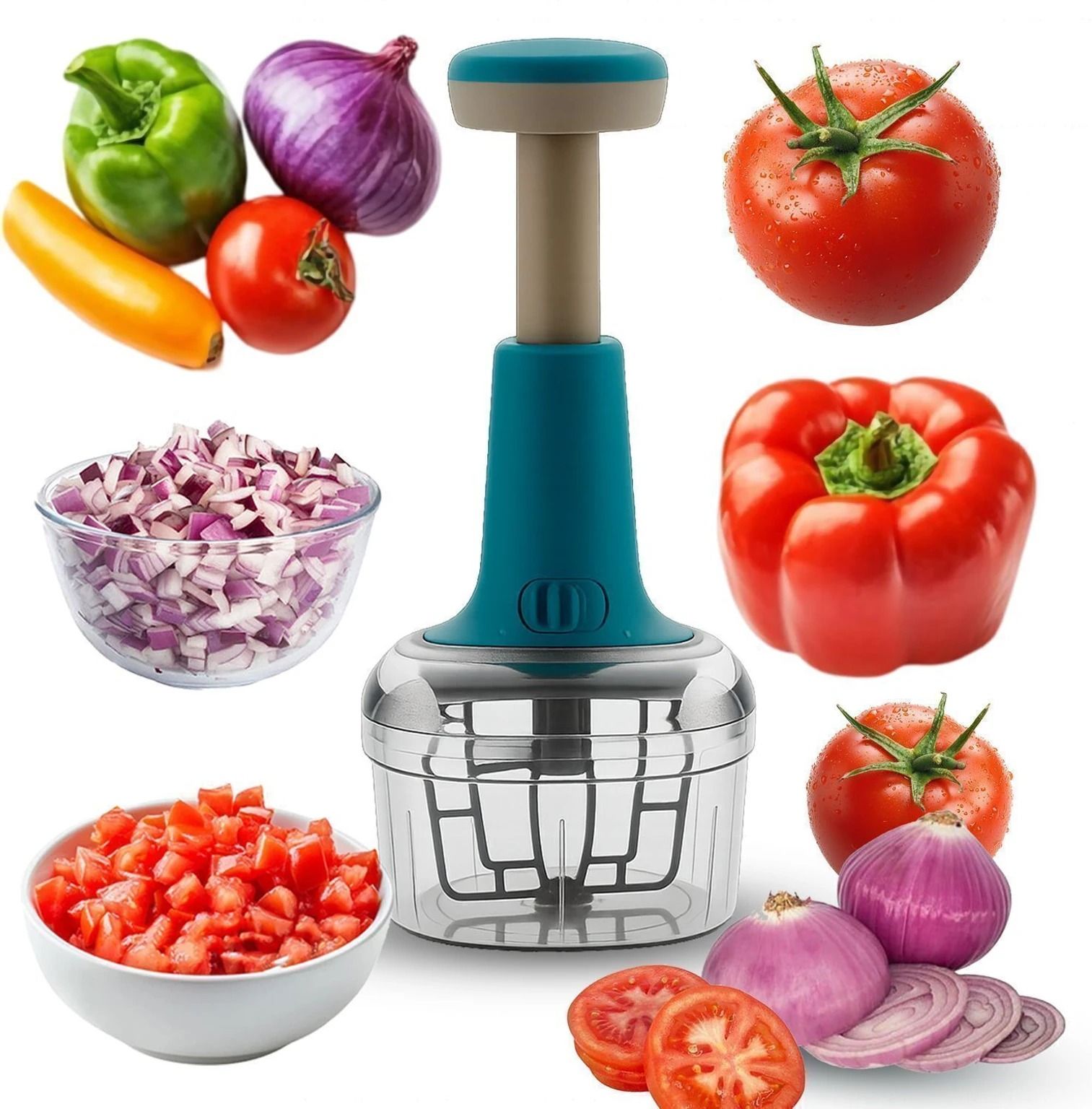 PUSH CHOPPER 700ML Manual fruit and vegetables chopper