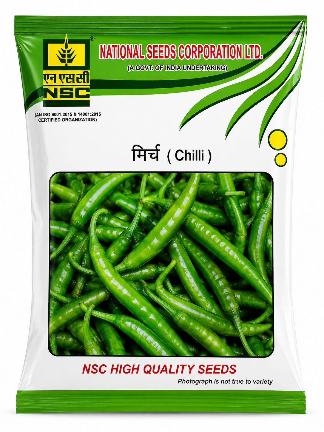 NSC Hy. Chilli Arka Megana, 5 gram Truthfully Labelled seed Pouch