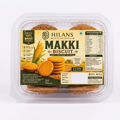 Hilans Makki Biscuit - High Protein & Healthy Snack