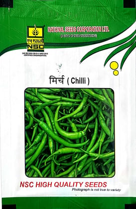 NSC Chilli Hybrid Arka Meghna variety, Truthful Labelled Seed 5 gm