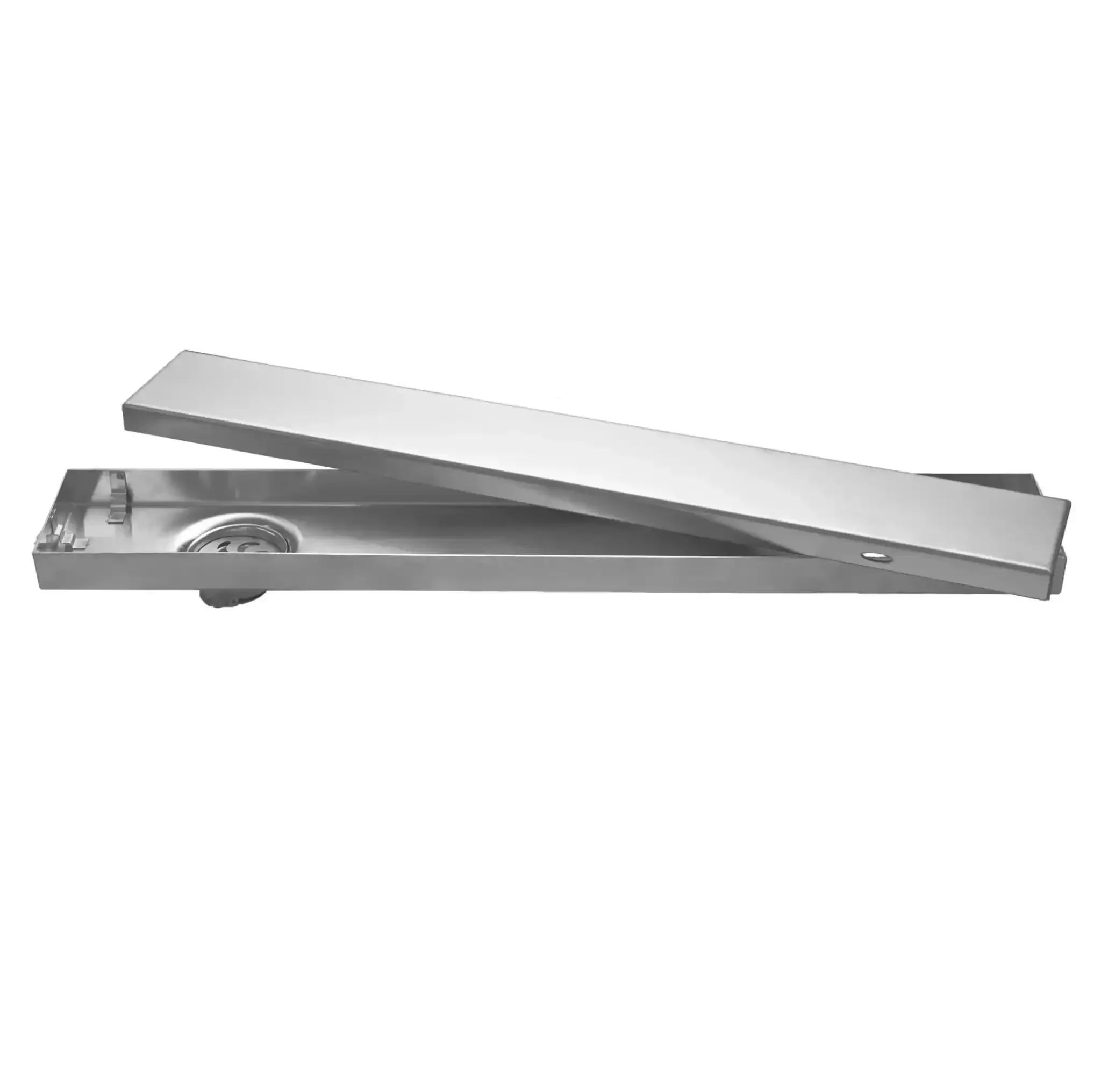 Marble (30 x 4 Inches) 304 Grade Brushed Shower Drain Channel Floor Drain