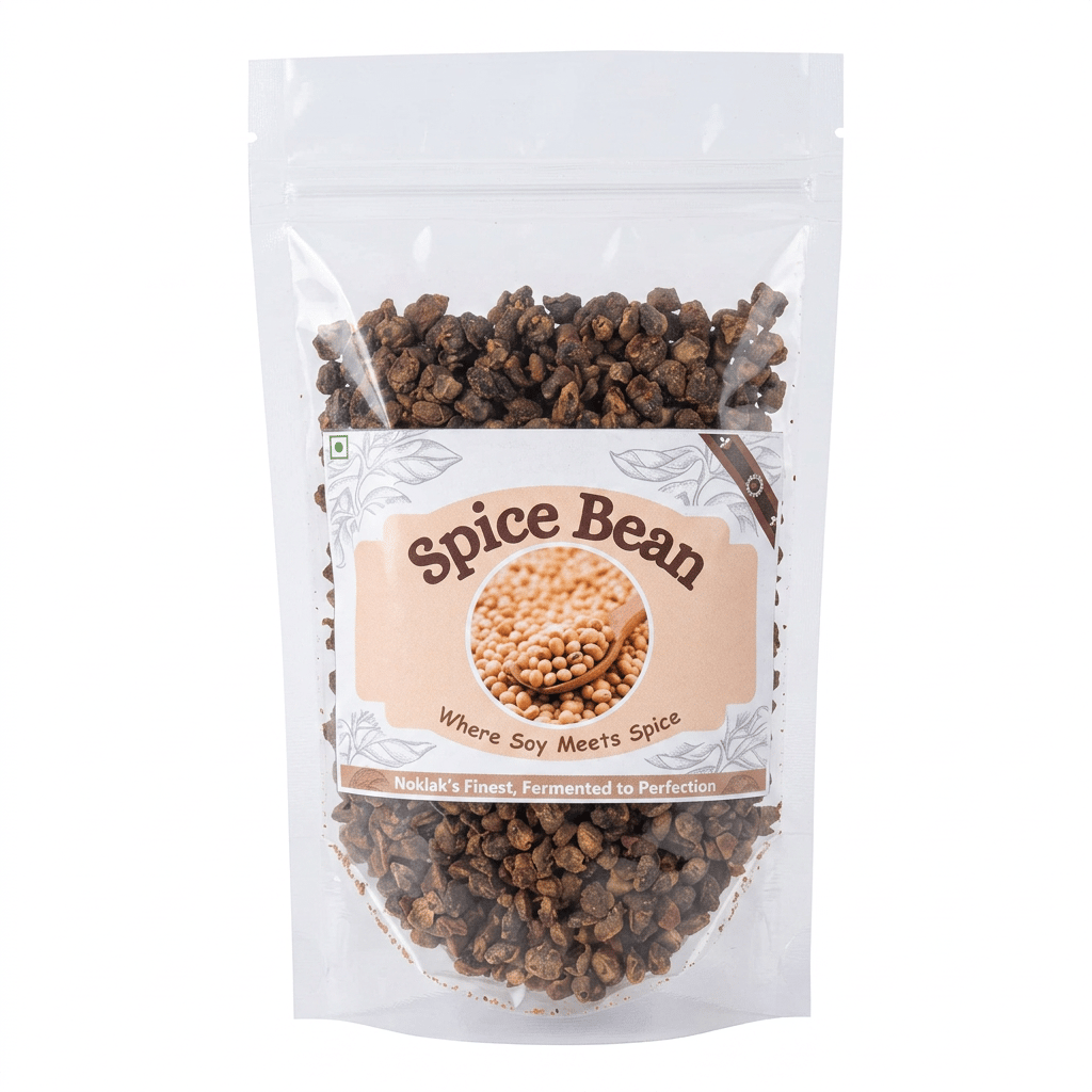  Spice Bean Mulasu | Fermented Soybean Pickle | 200g | Noklak's Finest | Traditional Recipe | Natural Probiotics | Gluten-Free