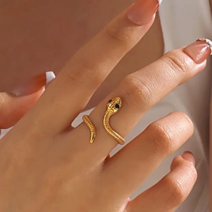 Serpent Viper - Stainless Steel Snake Ring