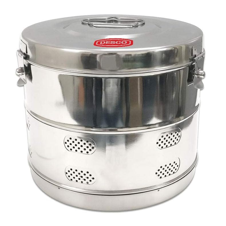 9 x 9  Stainless Steel Dressing Drum Jointed Deluxe Quality