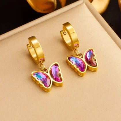 Aura Butterfly Hoops