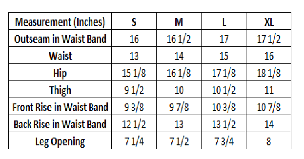Size Guide