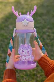 Cartoon Design Kids Water Bottle For Kids, Anti-Leak Sipper Bottle For Kids 