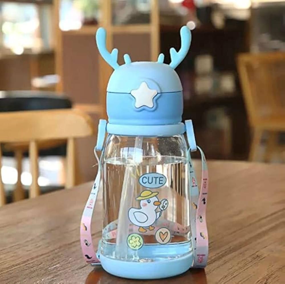 Cartoon Design Kids Water Bottle For Kids, Anti-Leak Sipper Bottle For Kids 