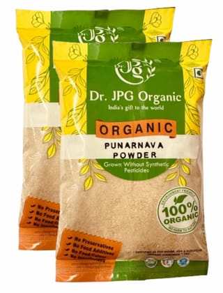 Dr. JPG Organic herbals  Punarnava Powder For Liver & Kidney Wellness | Sathi Jadd Boerhavia Diffusa | INDIA ORGANIC Certified | (114g Pack Of 2)