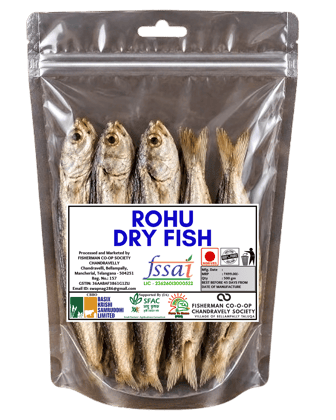 FISHERMAN CO-OP SOCIETY Chandravelli Rohu Dry Fish, 500 gm FISHERMAN CO-OP SOCIETY Chandravelli Rohu Dry Fish, 500 gm