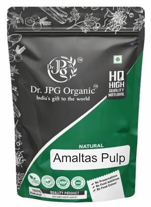Dr. JPG Organic Herbals Amaltas Pulp Dry 200g / Cassia Fistula/Amaltash Gudda | Aragvadha | ISO & GMP certified.