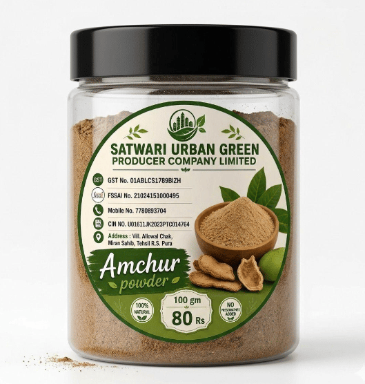 100% Natural Amchur Powder (Dry Mango Powder) – Satwari Urban Green 100 gram