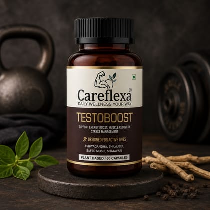 Careflexa Testoboost 1200mg - Vitality Booster (60 Capsules)
