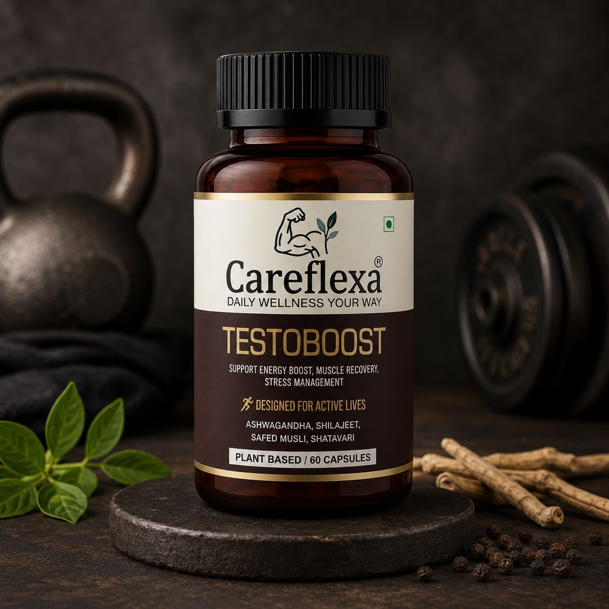 Careflexa Testoboost 1200mg - Vitality Booster (60 Capsules)