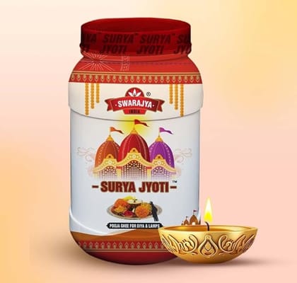 Swarajya Surya Jyoti Pooja Ghee 1L Jar