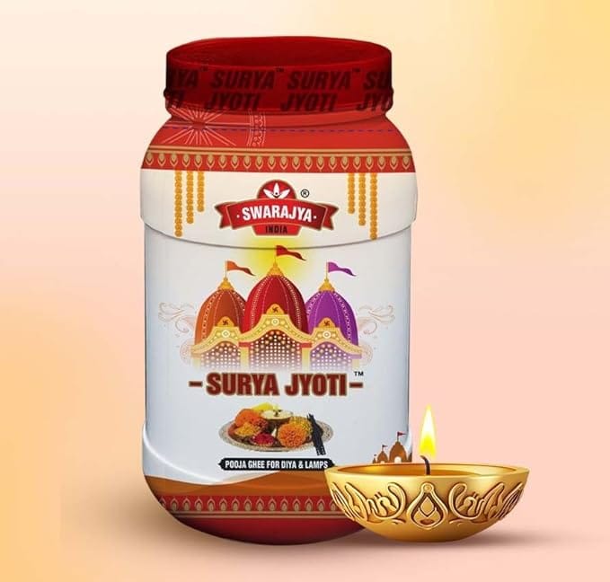 Swarajya Surya Jyoti Pooja Ghee 1L Jar