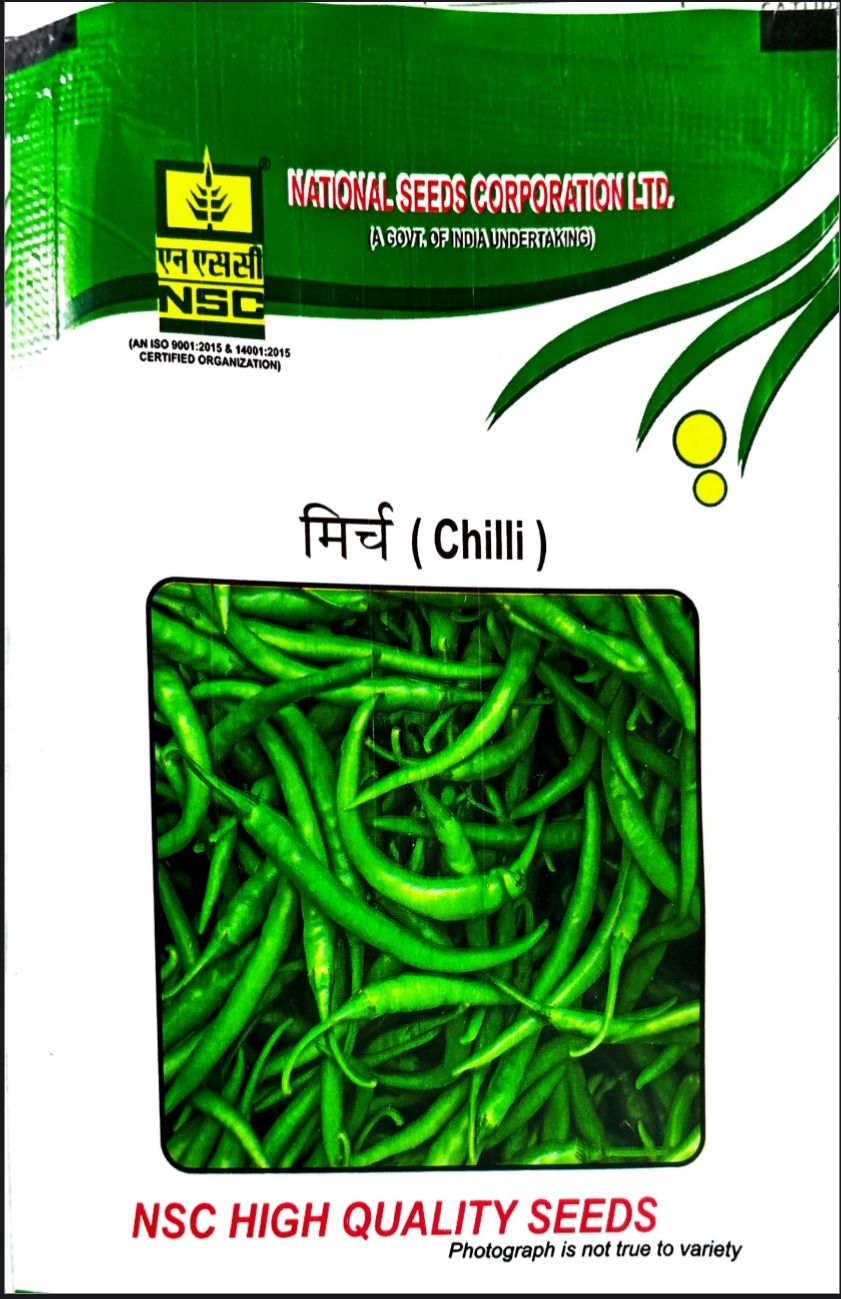 NSC Hybrid Chilli Variety Arka Meghna T/L Seed 5 GMS Pouch