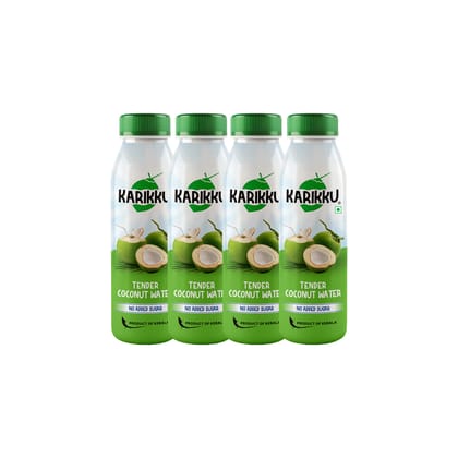 Karikku Tender Coconut Water - Pack Of 4 (each 200 ml) | 100% Natural Electrolyte Drink | Refreshing Hydration, No Added Sugar Karikku Tender Coconut Water - Pack Of 4 (each 200 ml) | 100% Natural Electrolyte Drink | Refreshing Hydration, No Added Sugar