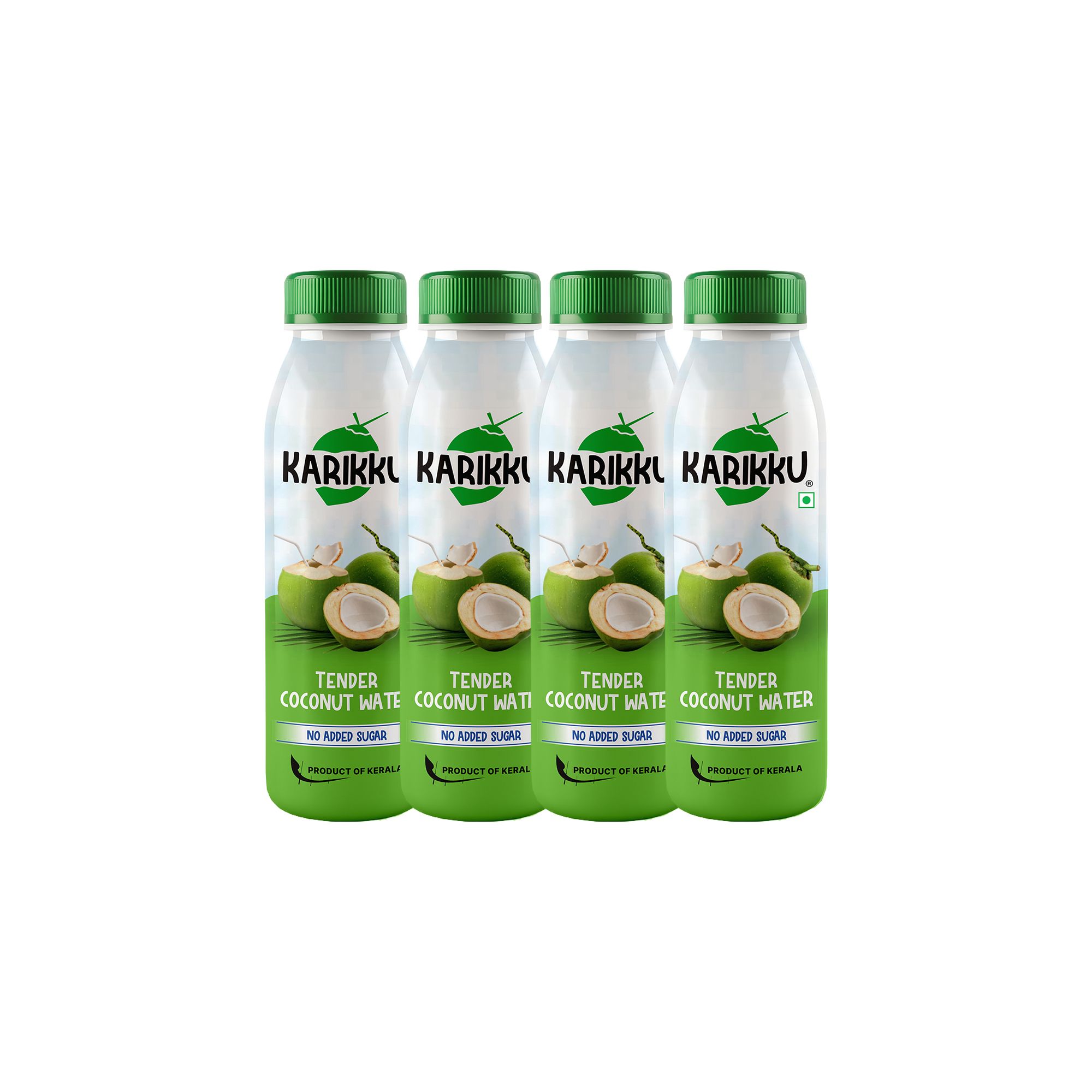 Karikku Tender Coconut Water - Pack Of 4 (each 200 ml) | 100% Natural Electrolyte Drink | Refreshing Hydration, No Added Sugar