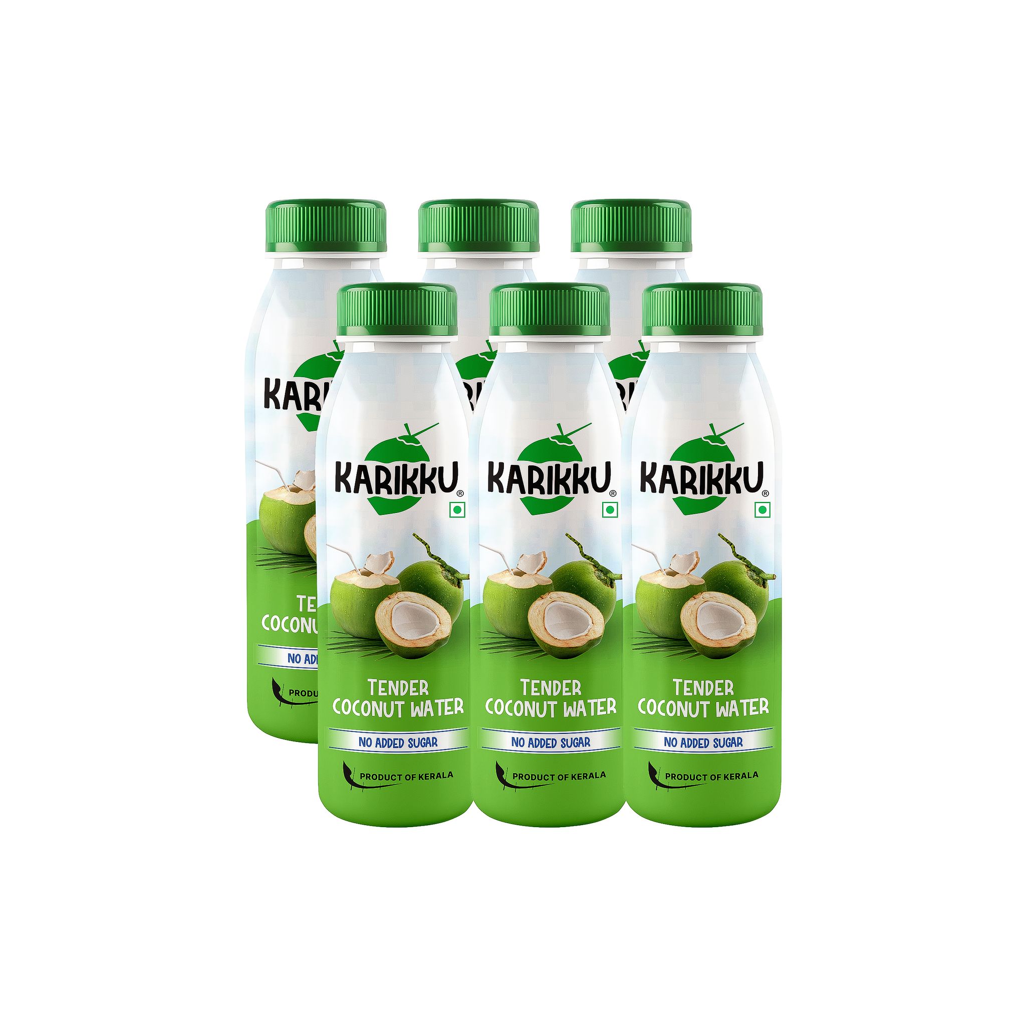 Karikku Tender Coconut Water - Pack Of 6 (each 200 ml) | 100% Natural Electrolyte Drink | Refreshing Hydration, No Added Sugar