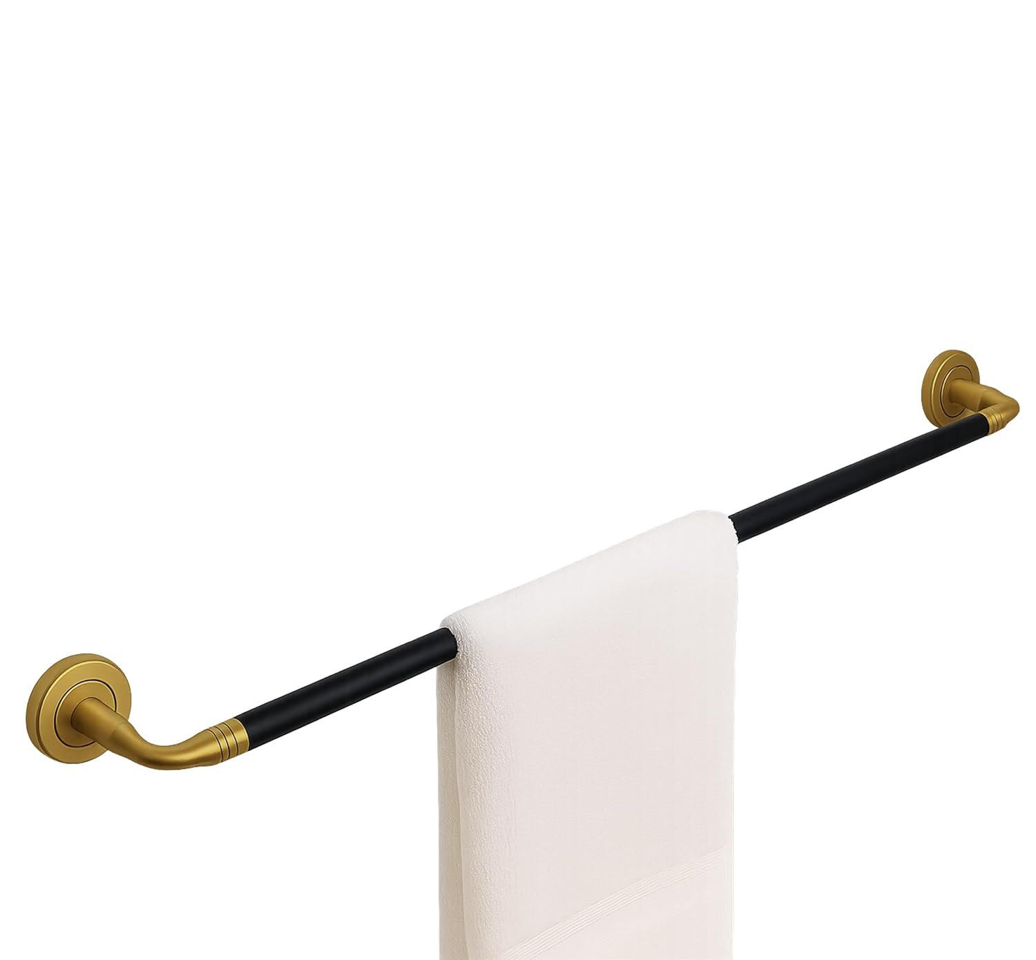 Stainless Steel Towel Rod Black & Gold