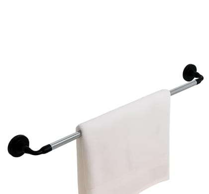 Stainless Steel Towel Rod Black  & Silver