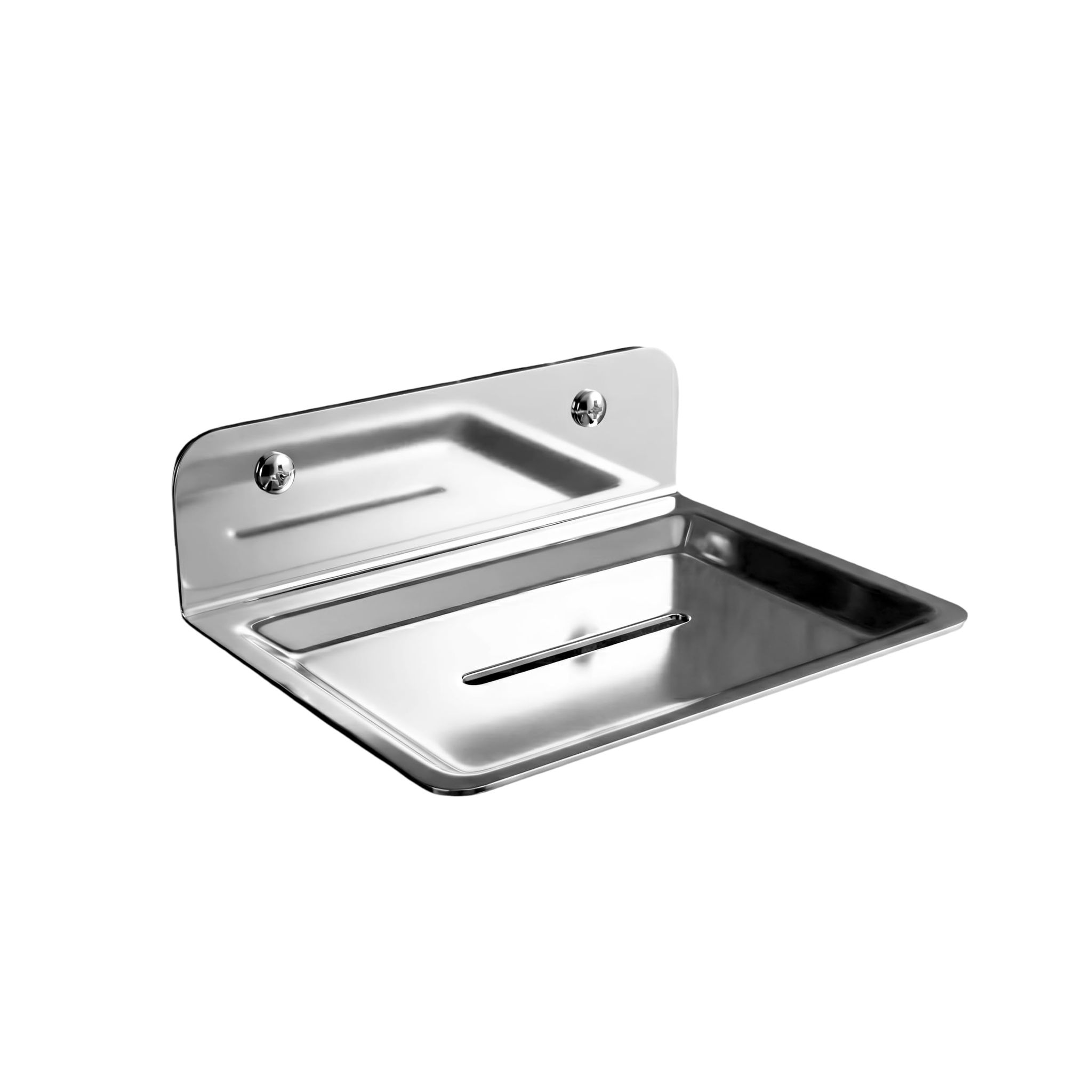 Orio Stainless Steel Wall Mounted Premium Soap Dish – Silver