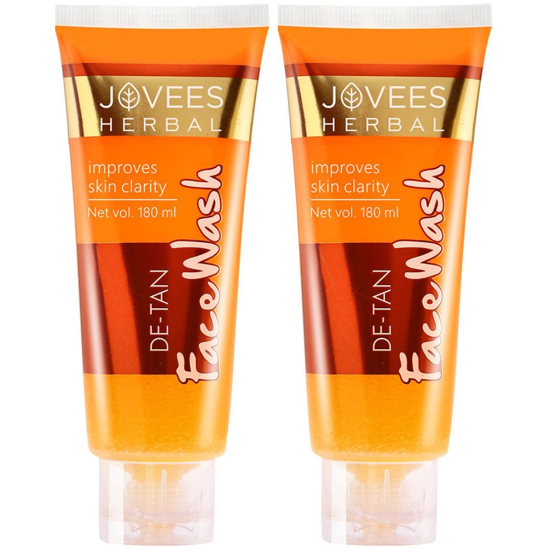 Jovees Herbal De-Tan Face Wash - 120 ml || (pack of 2pcs)