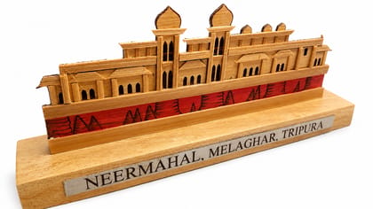 Handmade Wooden Neermahal Souvenir - Tripura