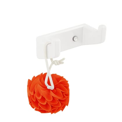Ceramic White Robe Hook Unbreakable Glossy Finish (RW-131)