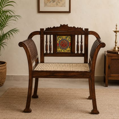 OONA SINGLE SEATER CHAIR ALPA TEAKWOOD WALNUT FINISH AAC300162