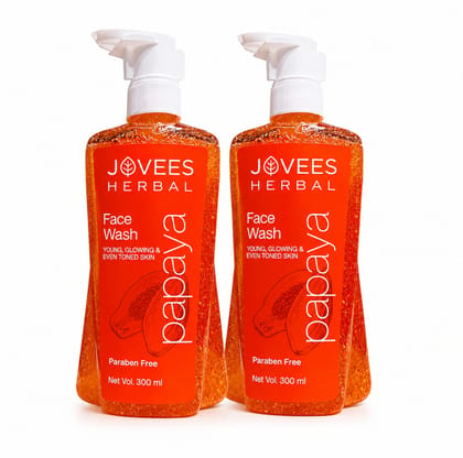 Papaya Face Wash for Dull & Uneven Skin Tone | Combo of 2 Pcs (300ml Each)