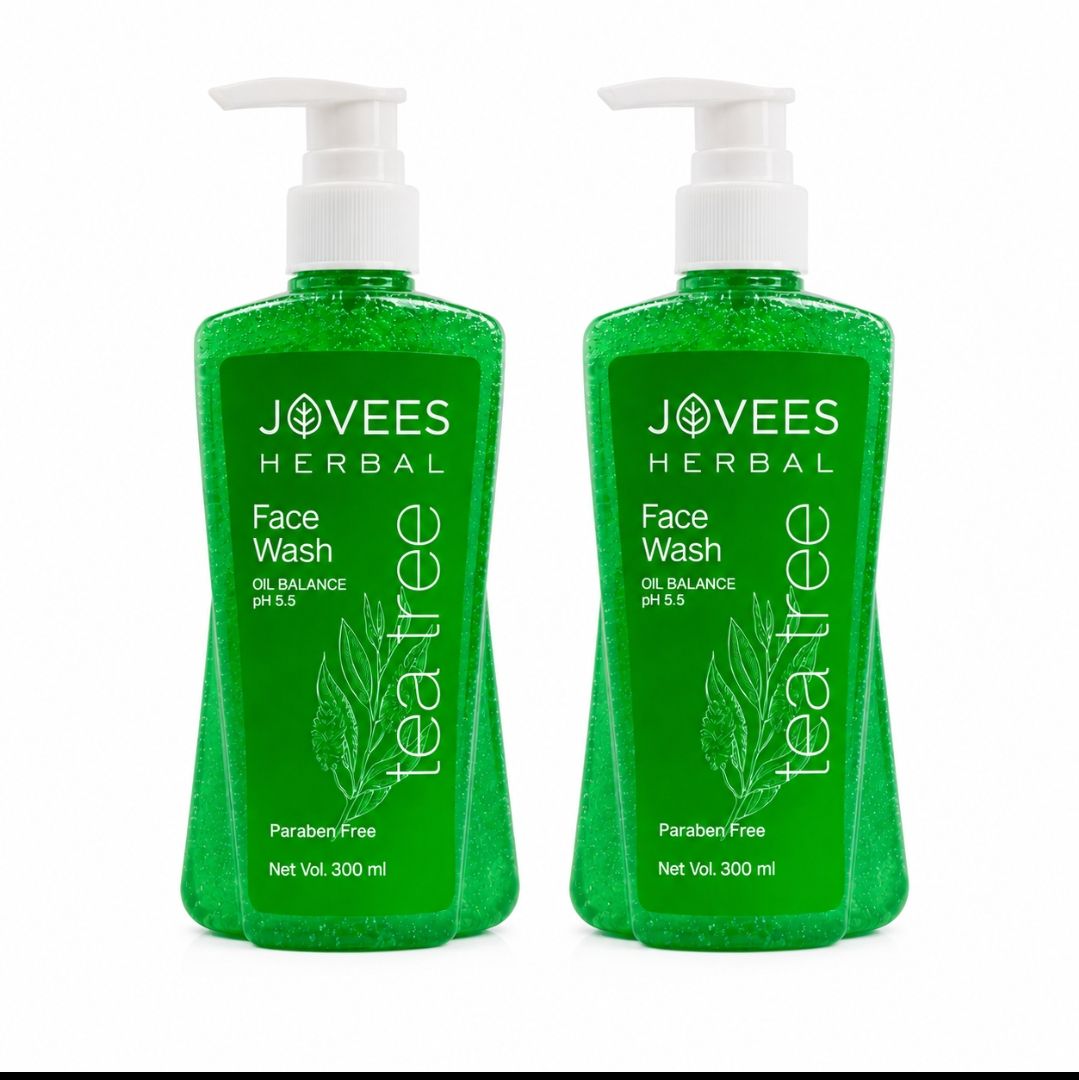 Tea Tree Oil Control Face Wash for Oily & Acne-Prone Skin|| COMBO PACK OF 2 PCS ( 300ML EACH