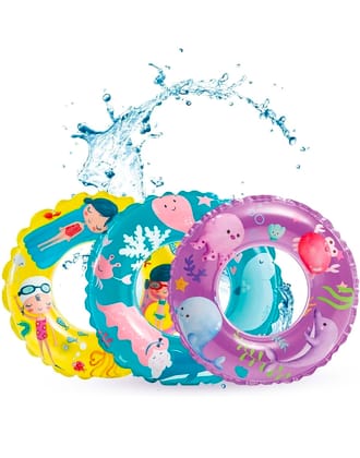 VTTOYS Inflatable Swimming Pool Ring for Kids Swim Float for Swimming Training and Fun Swimming Tube for Boys and Girls (Random Colors) VTTOYS Inflatable Swimming Pool Ring for Kids Swim Float for Swimming Training and Fun Swimming Tube for Boys and Girls (Random Colors)