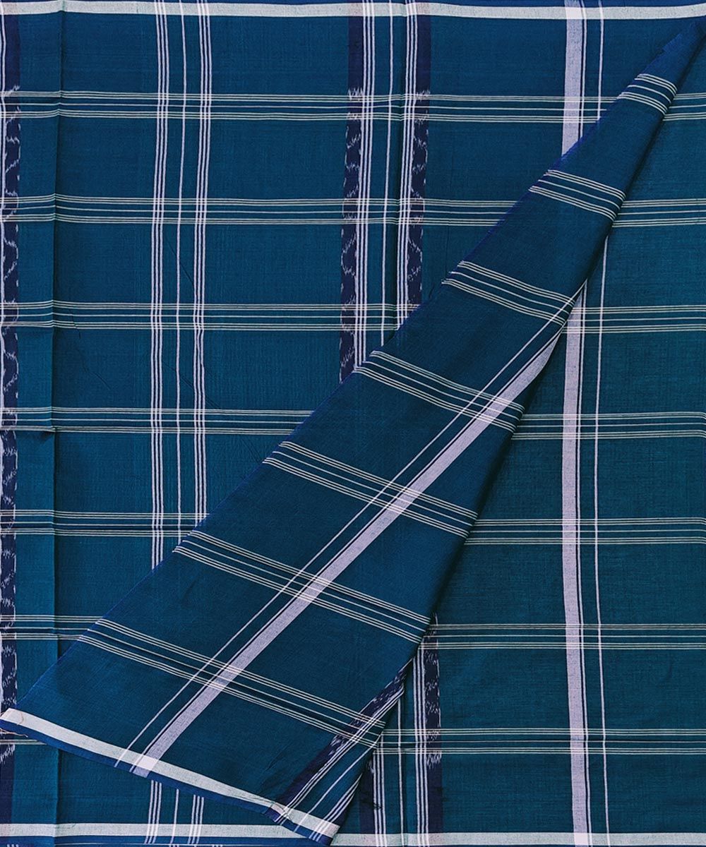 Green Sambalpuri Handwoven Cotton Lungi SFCLUN2076
