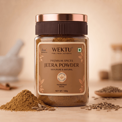 WEKTU Premium Jeera Powder, 100% Pure & Natural Cumin Powder. WEKTU Premium Jeera Powder, 100% Pure & Natural Cumin Powder.
