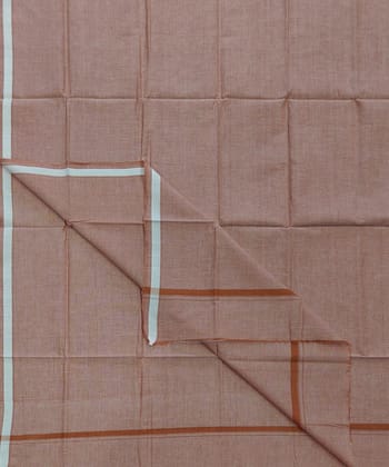 Beige Sambalpuri Handwoven Cotton Lungi(SFCLUN2101