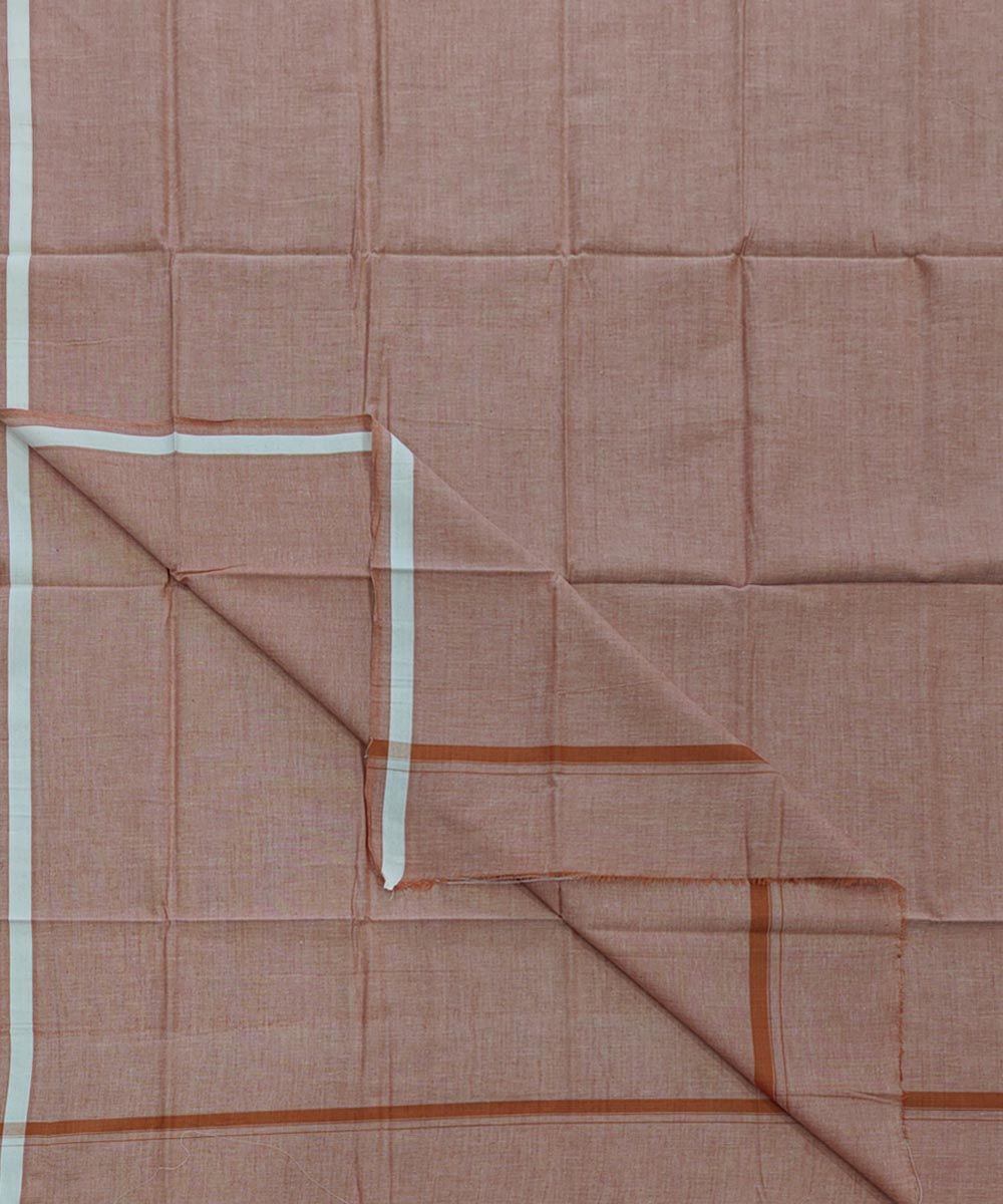 Beige Sambalpuri Handwoven Cotton Lungi(SFCLUN2101