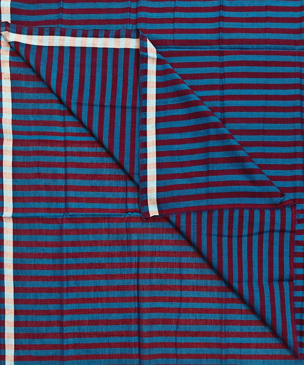 Blue Sambalpuri Handwoven Cotton Lungi SFCLUN2379