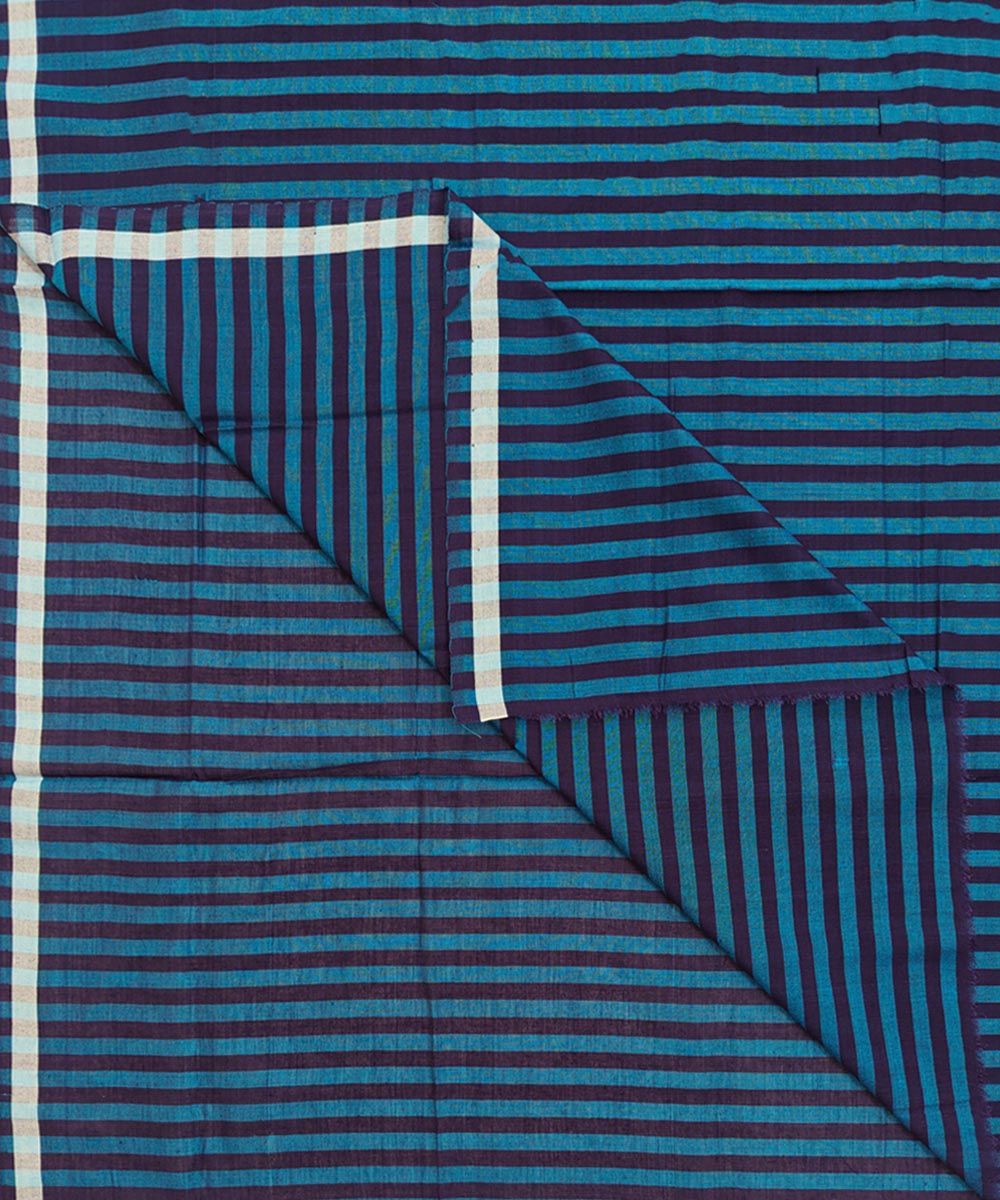 Blue Sambalpuri Handwoven Cotton Lungi SFCLUN2381
