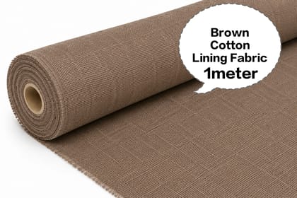Brown Cotton Lining Fabric, Brown Cotton Astar Ka Kapda, Brown Cotton Astara Batte, Brown Cotton Asthar Thuni, Brown Cotton Laining Gudda 1meter 