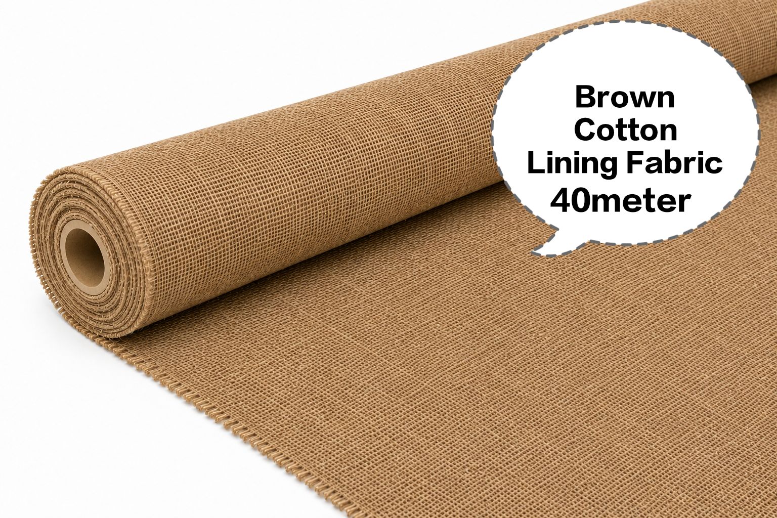 Brown Cotton Lining Fabric, Brown Cotton Astar Ka Kapda, Brown Cotton Astara Batte, Brown Cotton Asthar Thuni, Brown Cotton Laining Gudda 40meter