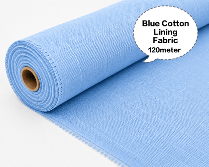 Blue Cotton Lining Fabric, Neeli Cotton Lining Kapda, Neela Cotton Astar Kapda, Neeli Lining Batte, Blue Cotton Inner Fabric 120meter Blue Cotton Lining Fabric, Neeli Cotton Lining Kapda, Neela Cotton Astar Kapda, Neeli Lining Batte, Blue Cotton Inner Fabric 120meter