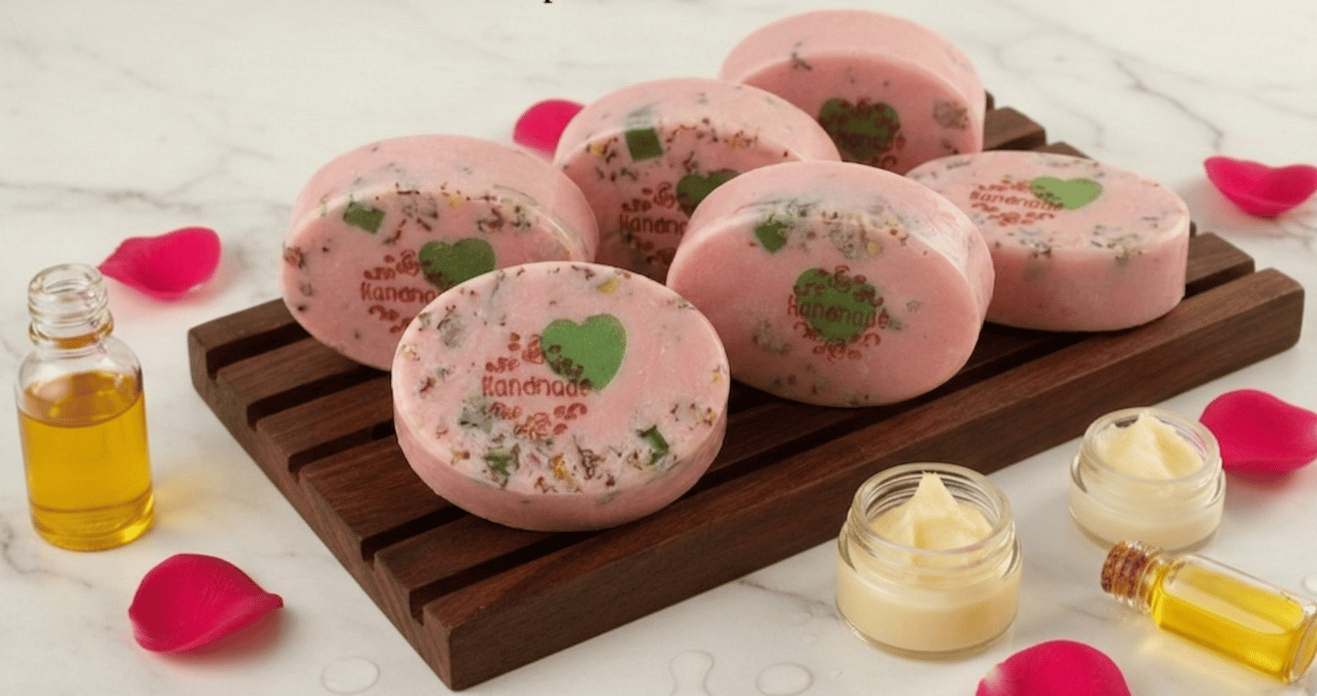 Organic luxury bath soaps 