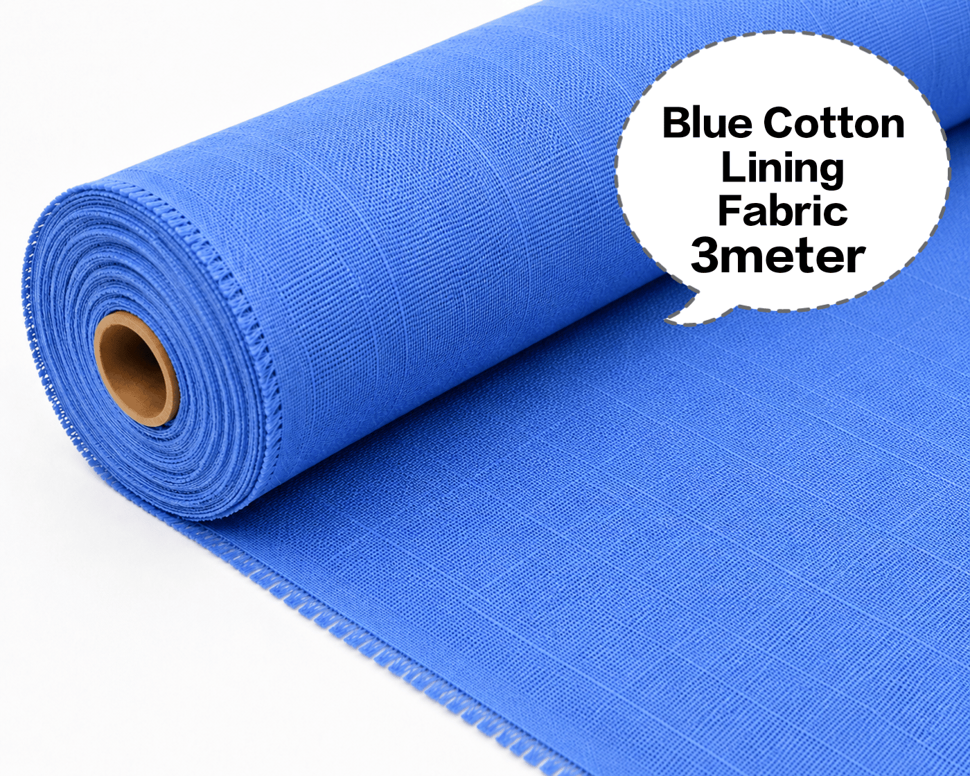 Blue Cotton Lining Fabric, Neeli Cotton Lining Kapda, Neela Cotton Astar Kapda, Neeli Lining Batte, Blue Cotton Inner Fabric 3meter