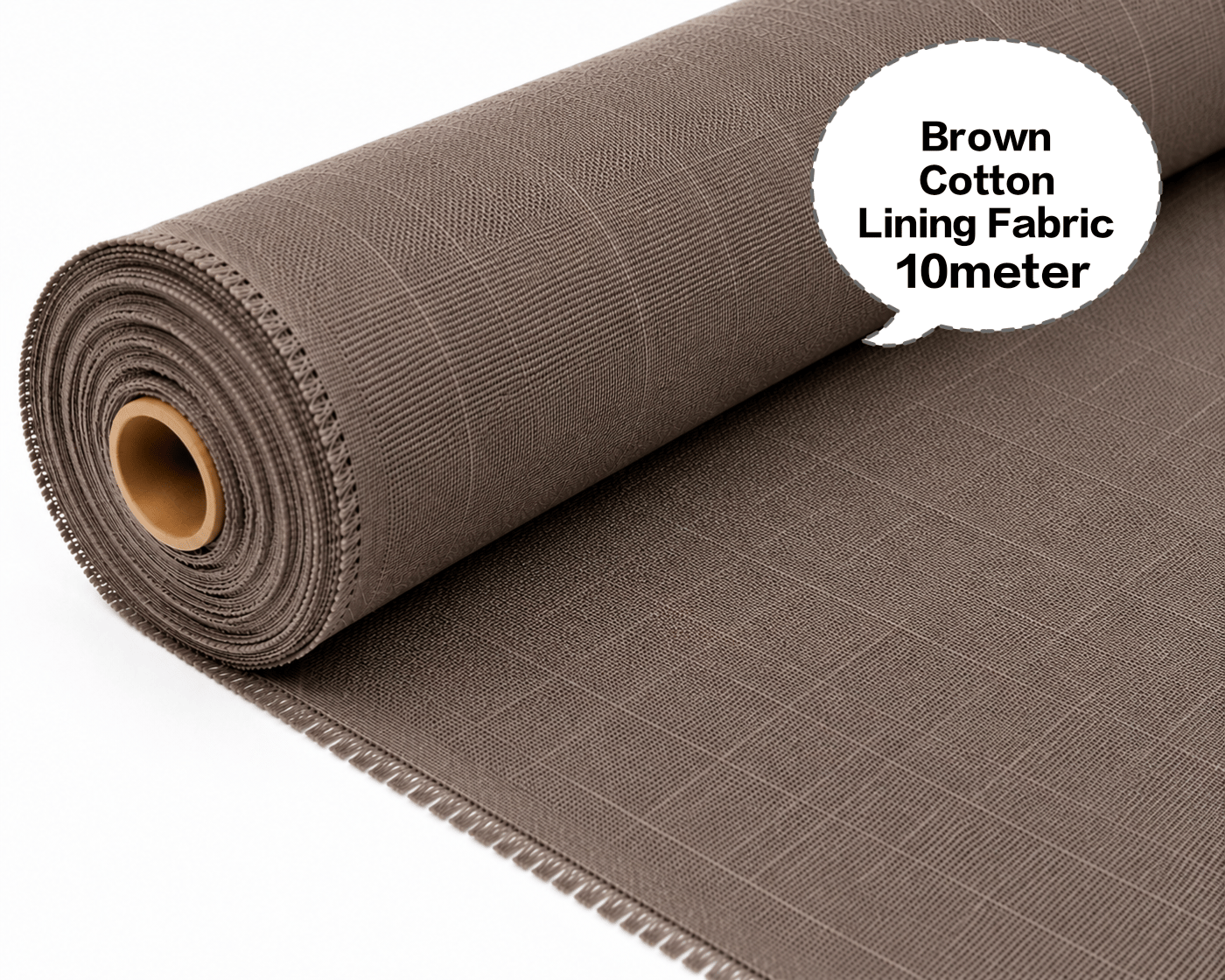 Brown Cotton Lining Fabric, Brown Cotton Astar Ka Kapda, Brown Cotton Astara Batte, Brown Cotton Asthar Thuni, Brown Cotton Laining Gudda 10meter 