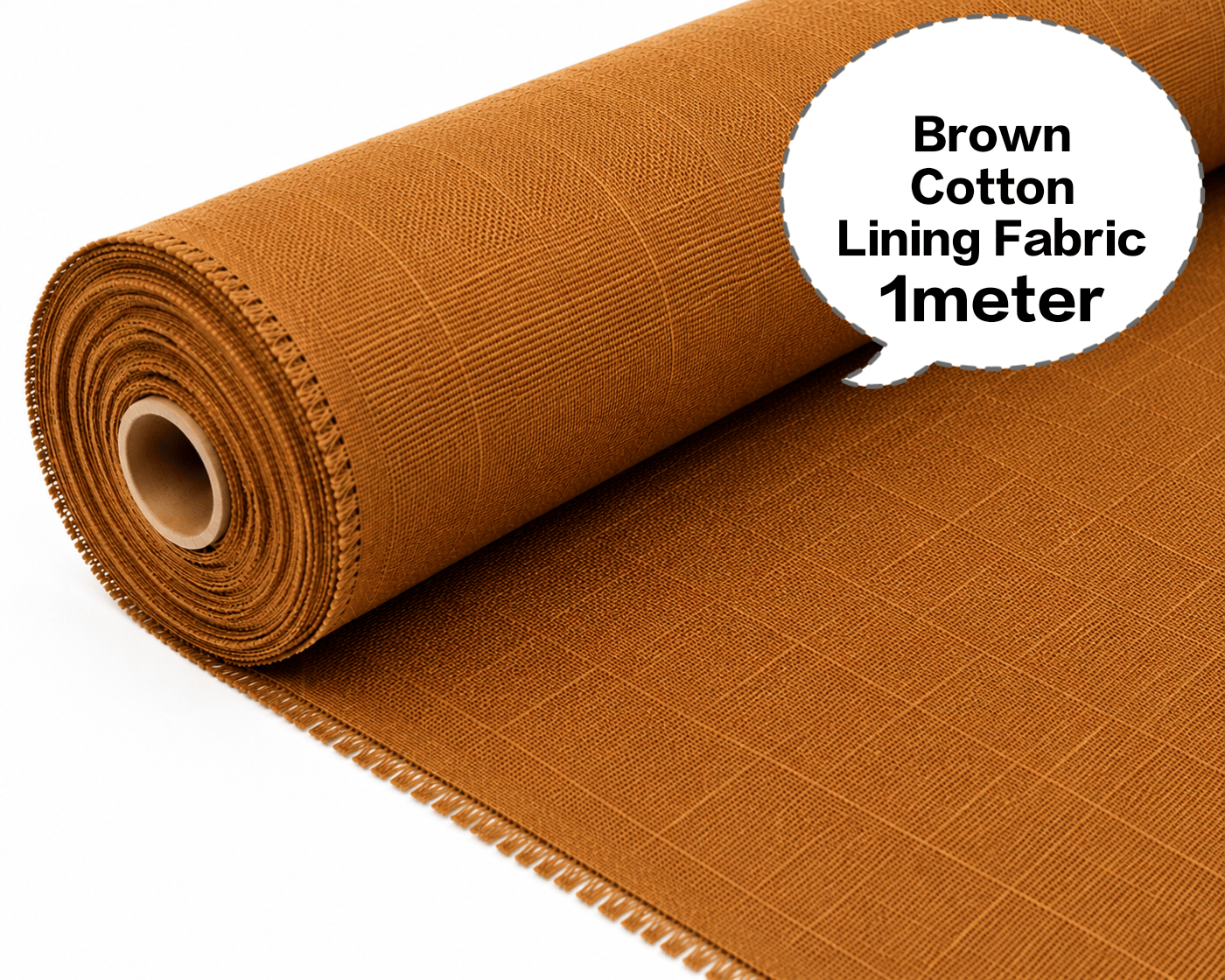 Brown Cotton Lining Fabric, Brown Cotton Astar Ka Kapda, Brown Cotton Astara Batte, Brown Cotton Asthar Thuni, Brown Cotton Laining Gudda 1meter