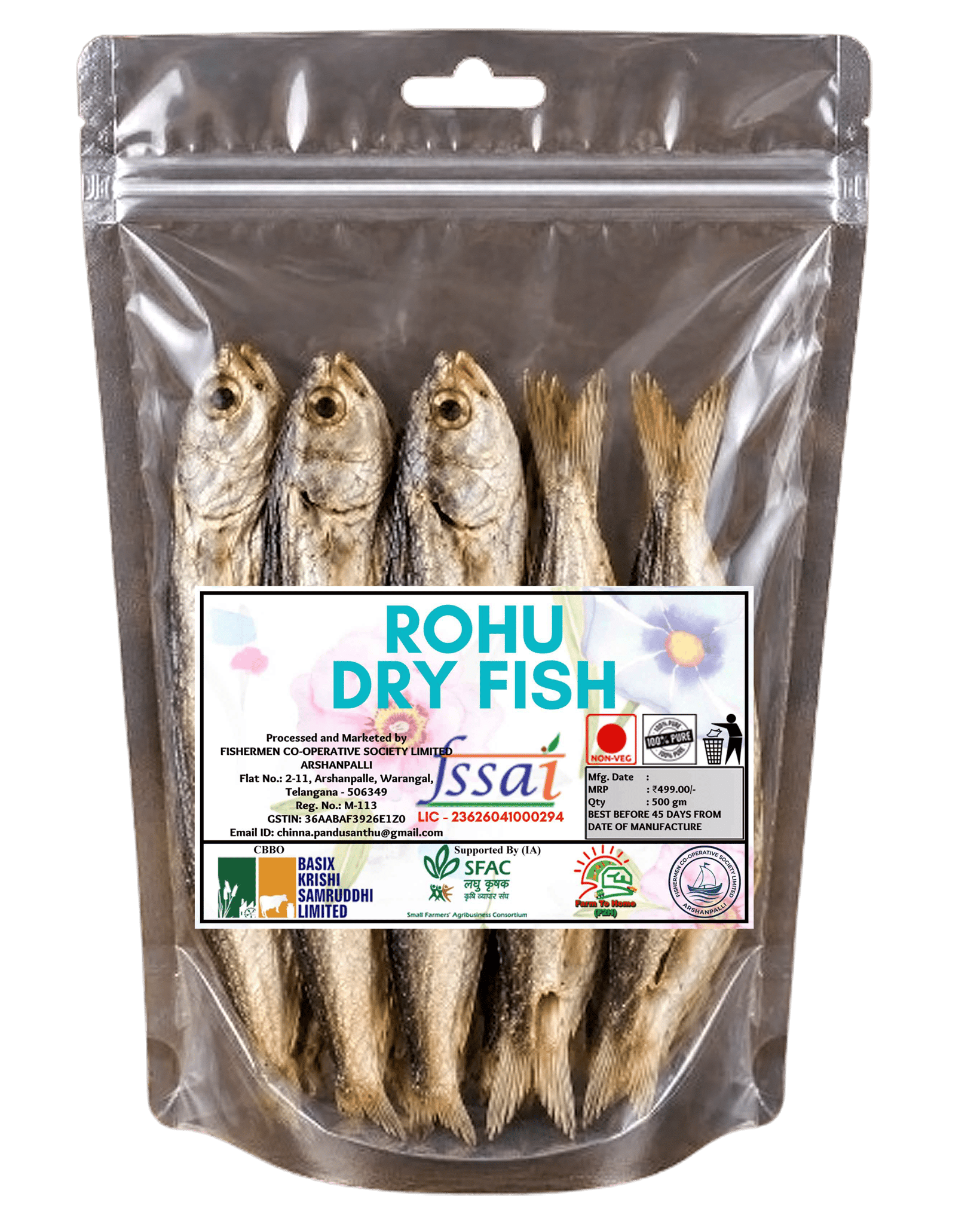 Rohu Dry Fish 500g